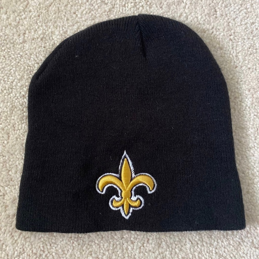 SOLD Saints NFL fleur de lis Beanie